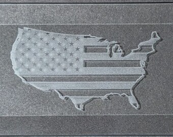 Bevel - USA Landkarte graviert