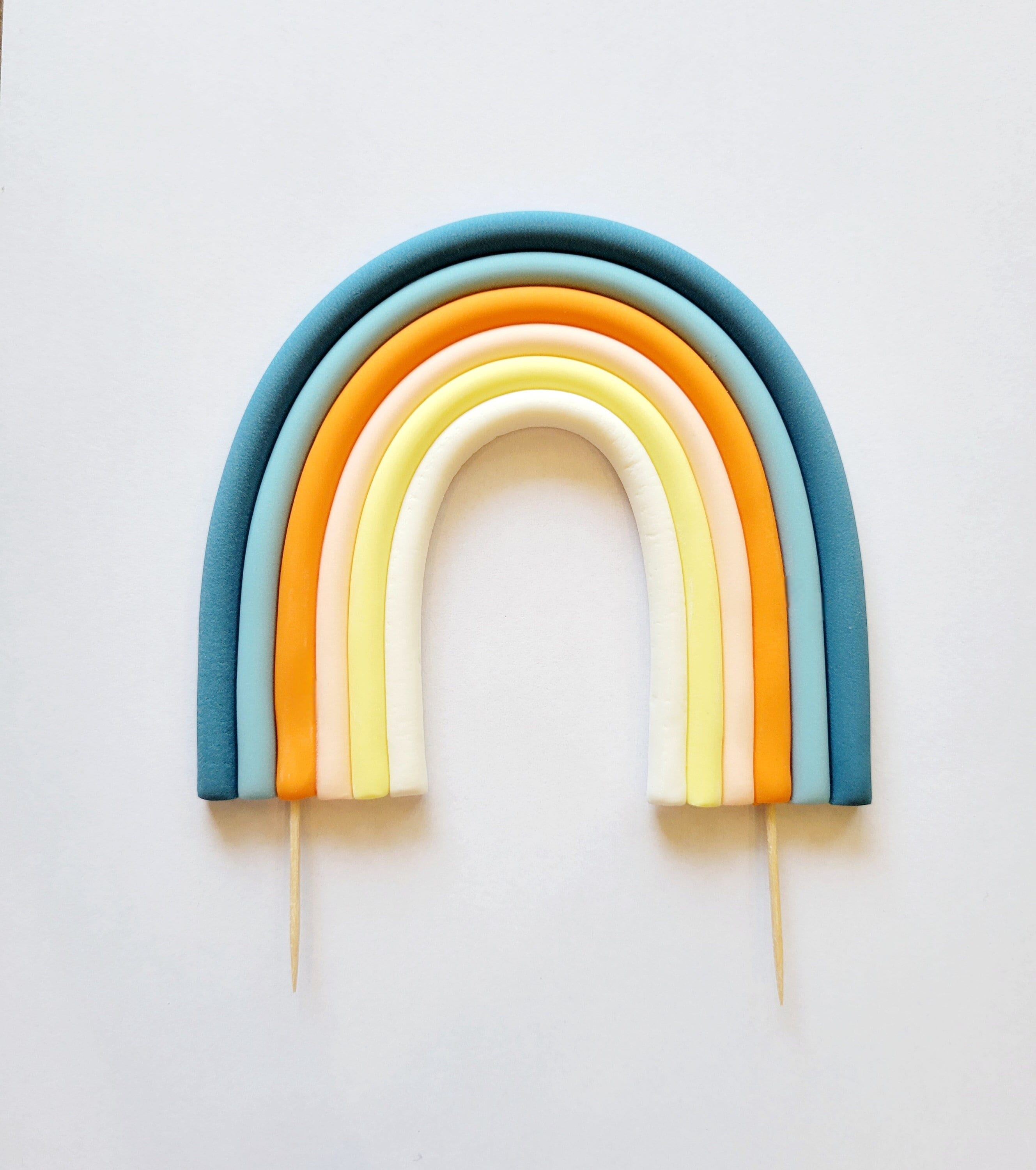 Custom Fondant Topper (Rainbow/Name/Number)