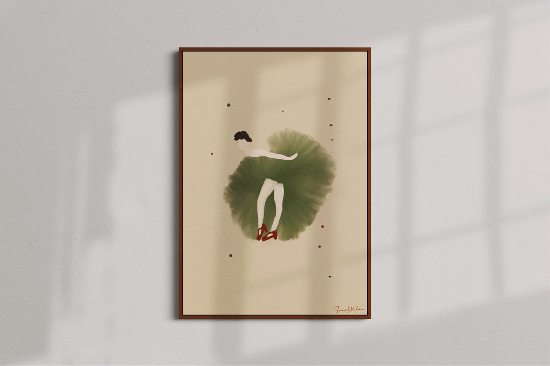 Abstract Female Dancer Art Print. Elegant and Timeless Vintage Vibe ...