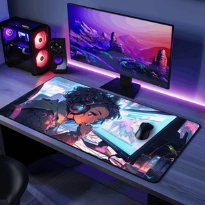 Anime Gamer Girl Desk Mat