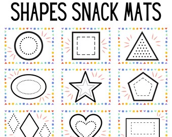 Shapes Snack Mats: Fun Food Play Placemats (Digital Download)