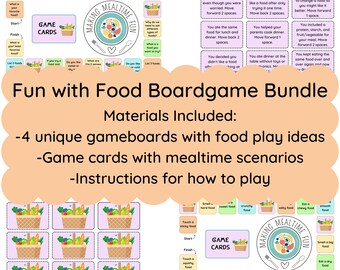 Fun with Food Board Game Bundle: Making Mealtime Fun for Picky Eaters (Digital Download)