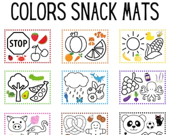 Colors Snack Mats: Fun Food Play Placemats (Digital Download)