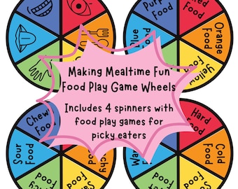 Fun with Food Game Wheels: Feeding Therapy Resources for Picky Eaters (Digital Download)