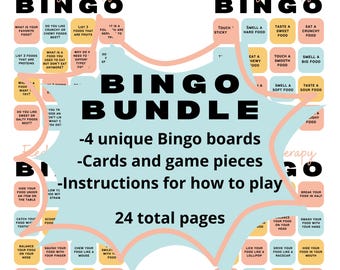 Feeding Therapy Bingo Game: Making Mealtime Fun for Picky Eaters (Digital Download)