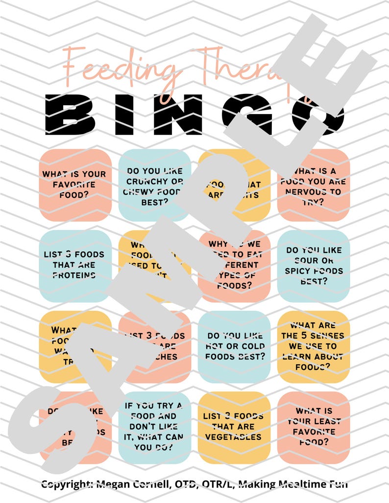 Fun With Food Bingo: Making Mealtime Fun Game for Picky Eaters (digital ...