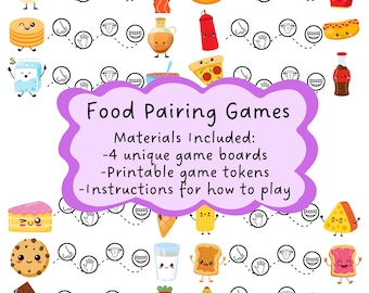 Food Pairing Game: Fun Mealtime Activity for Picky Eaters (Digital Download)