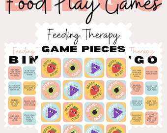 Food Play Bingo Game: Making Mealtime Fun Activity for Picky Eaters (Digital Download)