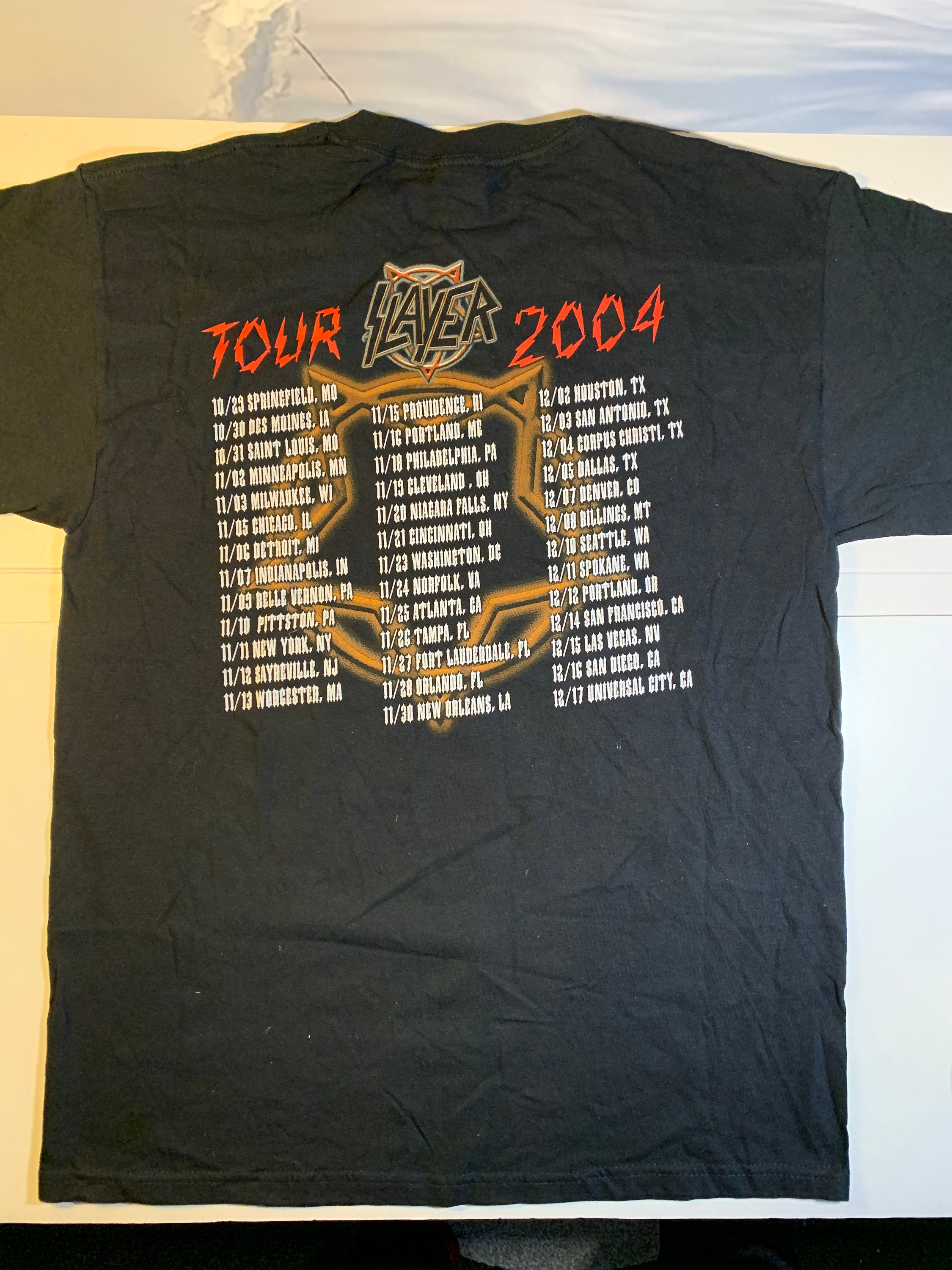 Vintage Slayer 2004 Tour Shirt - Etsy Denmark