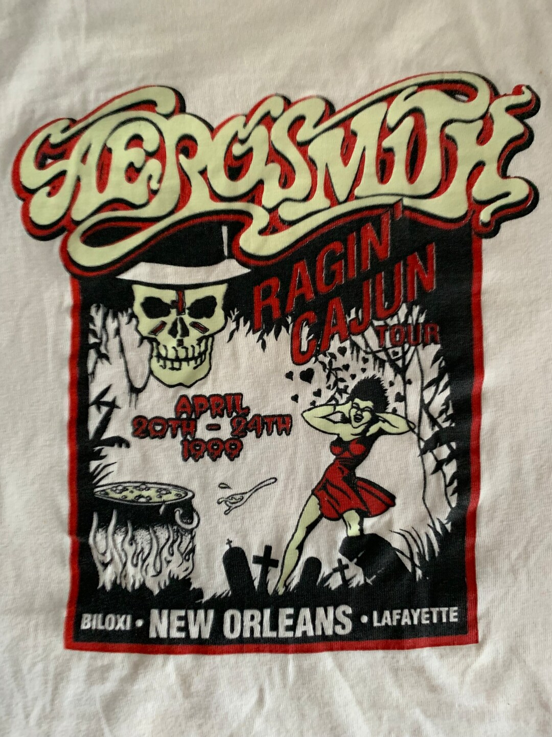 T-shirt Vintage Aerosmith "Local Crew" 2015 - Taille XL - Neuf Jamais Porté