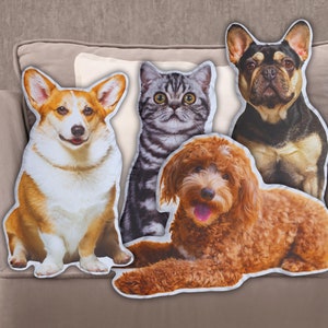 Custom Pet Pillow, Personalized Pillow Pet Photo, Custom Shaped Pillow, Personalized 3D Pet Pillow, Dog Pillow,Cat Pillow, Pet Memorial Gift
