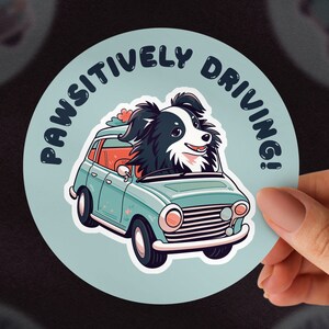 No.2 stickers voor beweegbare auto, ronde bumperstickers, hondenstickers, waterdichte sticker