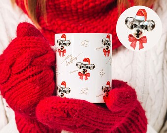 Personalized Pet Mug - Custom Dog or Cat Face Pattern