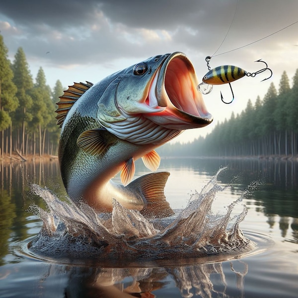 Large Mouth Bass - Etsy