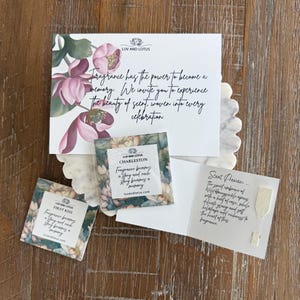 Luxury Wedding Fragrance Samples, Bridal Scent Collection, Reed Diffuser Sample Cards, Signature Wedding Scent, Elegant Bridesmaid Planning