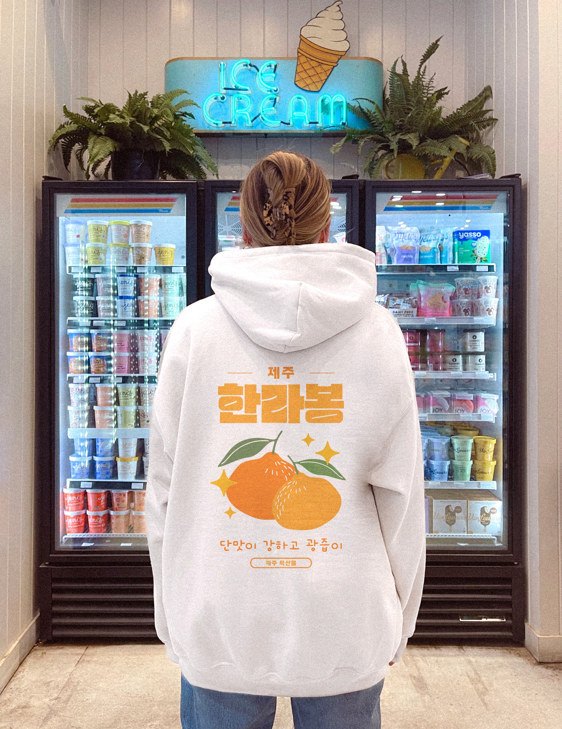 Hallabong Korean Hoodie Korean Fashion Fruit Sweatshirt Kpop