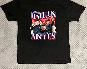 Exclusive The Interview Tee: Sporting the Cult Slogan 'They Hate Us Cause They Ain't Us'