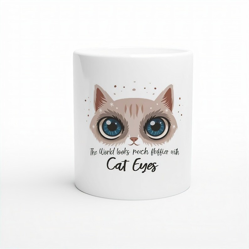 Cute cat mug etsy