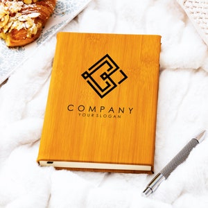 Custom Company Logo Journal, Company Logo Notebook, Custom Leather Notebook, Personalized Gifts, Company Gift, Office Gift