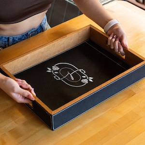 Personalized Serving Tray, Monogrammed Serving Tray, Gift For Mom, Gift For Mothers Day, Engraved Custom Serving Tray, Gift For Her