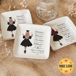 Graduation Gift for Her, Personalized Jewelry Dish for Daughter, PHD Graduation, Masters Degree Gift, Graduation Jewelry Dish, Class of 2025