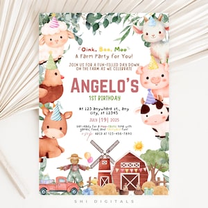 editable farm birthday invitation template farm animals birthday invitation printable farm barnyard invitation boy farm birthday invitation