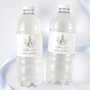 Peterkaninchen Wasserflaschenetikett beschriftbar PeterkaninchenBabypartyetiketten Babyparty Wasseretikett Aufkleber Osterhase Flasche Vorlage