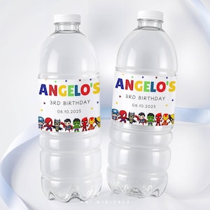 superhero water bottle label editable superhero birthday water labels superhero water label sticker labels superhero water bottle label