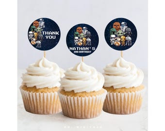 Star Wars Cupcake Toppers Template SW01