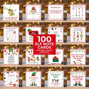 100 mega bundle di biglietti di auguri per elfi, kit di biglietti di auguri per elfi, giochi di elfi, biglietti di auguri per elfi, attività per elfi, idee per elfi, lettere di elfi, biglietti di auguri di Babbo Natale, attività di biglietti di auguri di Natale
