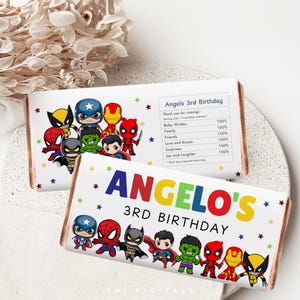 superhero chocolate wrapper chocolate bar wrapper template superhero birthday favors chocolate labels superhero chocolate bar template
