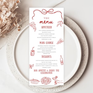 pizza menu template printable handdrawn pizza menu template editable a special delivery is on the way menu card printable pizza card PD01