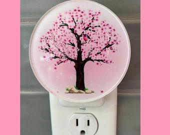 Cherry Blossoms, cherry blossom nightlight, cherry blossom light. summer nightlight, night light
