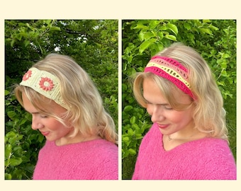 2 in 1, crochet pattern head bands