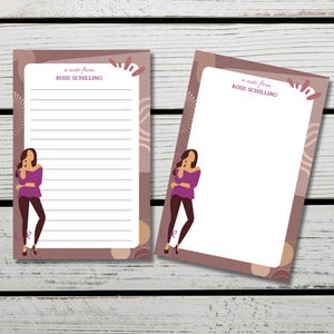 Personalized Notepad, Custom Notepad, Modern Notepad, Notepad for woman, Aesthetic notepad