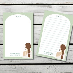 Personalized Notepad, Custom Notepad, Modern Notepad, Notepad for woman, Aesthetic notepad
