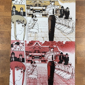 Makima uit Kyoto 3D-posterprint metallic en niet-metallic