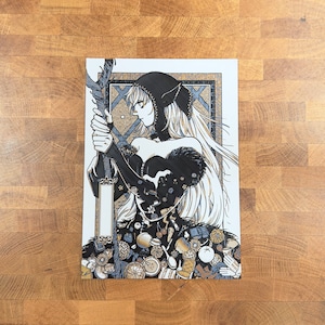 Marcille Dress Metallic 3D Poster Art Print