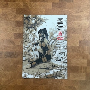 Kaiju Captain Mina Cats 3D Poster Print