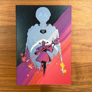 フリーレン ヒンメル メタリック 3D ポスター アート プリント