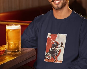 Vintage Chicago Bears Football Sweatshirt T-shirt NFL Chicago Bears Shirt Football Lovers Gift For Fan Game day Unisex screwneck Sweatshirt