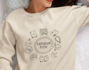 Ramadan-Modus Sweatshirt Familie Ramadan Geschenk Ramadan Mubarak Shirt Ramadan Kareem Sweatshirt Muslim Ramadan Monat Shirt Fasten Monat Geschenk
