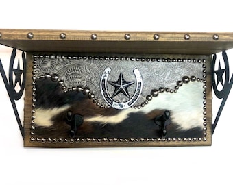 12 Perfect Pre-cut Assorted Hair On Cowhide ot Embossed Leathet Key ring Fob or Teardrops Scraps for Crafts