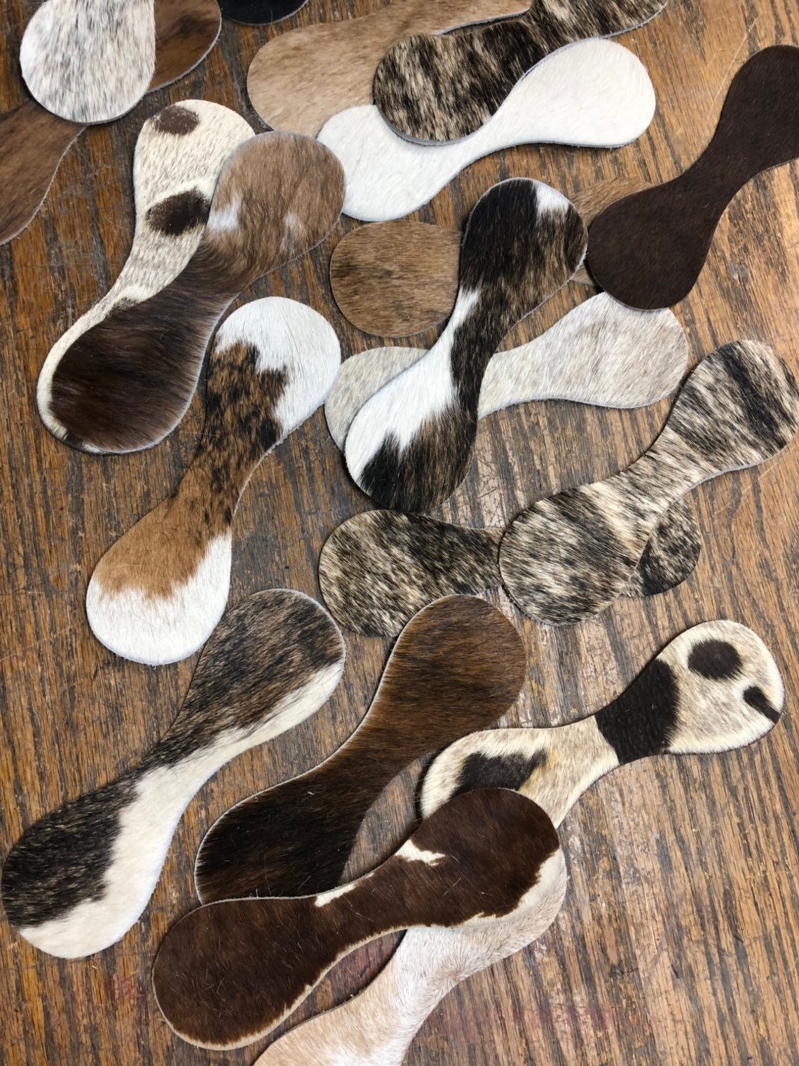12 Perfect Precut Assorted Hair On Cowhide ot Embossed Etsy