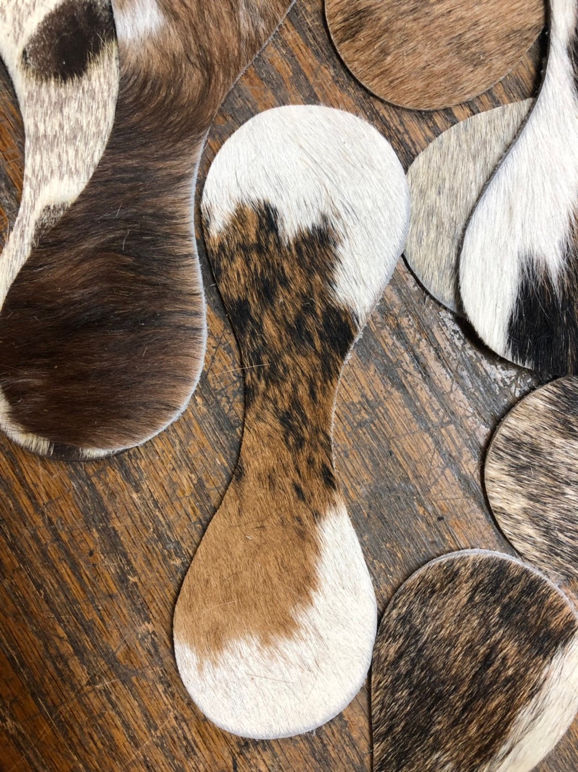 12 Perfect Precut Assorted Hair on Cowhide Ot Embossed Etsy