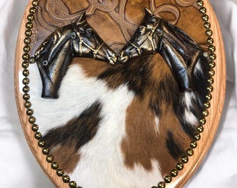 Cowhide Embossed Leather Cowhide Toilet Seat – Western Cowboy Decor