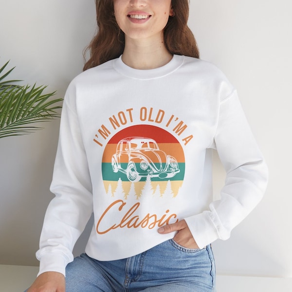 90er SweatShirt Damen  Vintage 80er Jahre lässiger Retro SweatShirt 80er-Jahre-Nostalgie-Shirt Käfer Retro stil Back to 90s SweatShirt