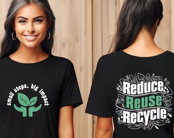 Camiseta unisex vintage de estilo retro, camisa respetuosa con el clima, camiseta ecológica, camisa de jardinería sostenible, camiseta sostenible, camisa ecológica