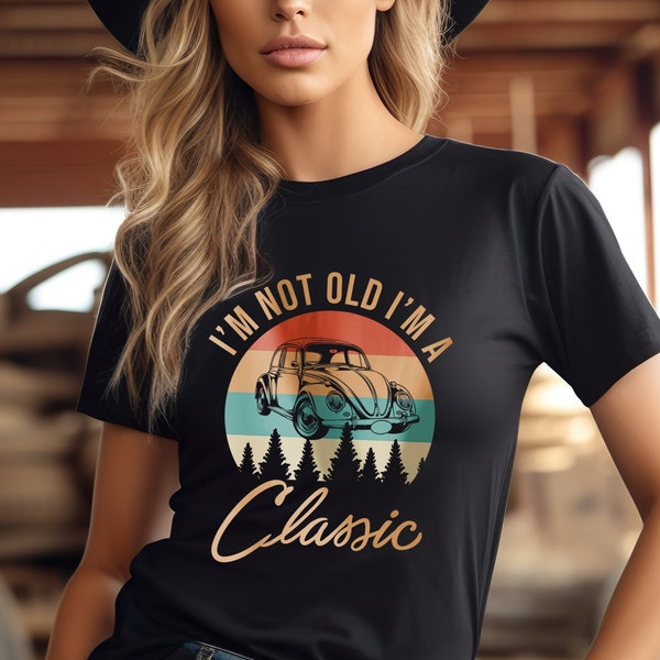 90er T Shirt Damen Vintage 80er Jahre lässiger Retro TShirt 80er-Jahre-Nostalgie-Shirt Käfer Retro stil Back to 90 Geschenkidee für Freunde