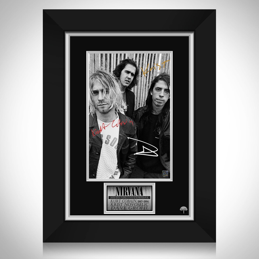 Nirvana Band Photo Limited Signature Edition Studio Licensed Custom ...
